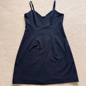 Lulus Navy Spaghetti Strap Dress